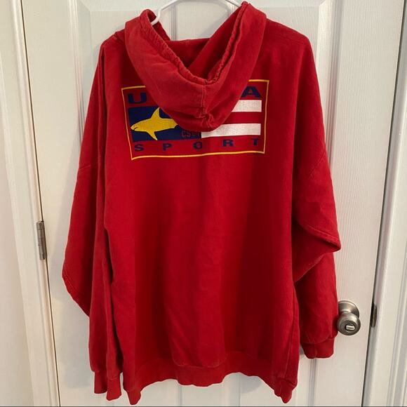 Crazy Shirts Other - Crazy shirts Hawaii Hoodie Sweatshirt Mens XL USA Shark Flag hoodie